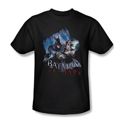 Batman: Arkham City - Joke's On You! Adult T-Shirt In Black