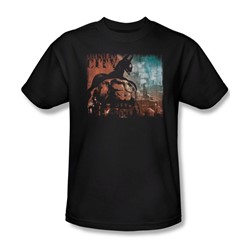 Batman: Arkham City - City Knockout Adult T-Shirt In Black