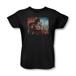 Batman: Arkham City - City Knockout Womens T-Shirt In Black