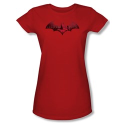 Batman: Arkham City - In The City Juniors T-Shirt In Red