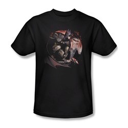 Batman: Arkham City - Blood Moon Adult T-Shirt In Black