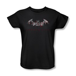 Batman: Arkham City - Bat Fill Womens T-Shirt In Black