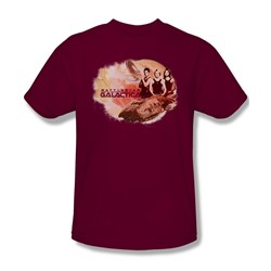 Battlestar Galactica - Galactica Pilots Adult T-Shirt In Cardinal