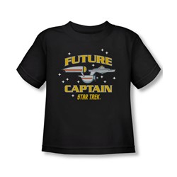 Star Trek - Future Captain Toddler T-Shirt In Black