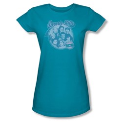 Beverly Hills 90210 - Circle Of Friends Juniors T-Shirt In Turquoise