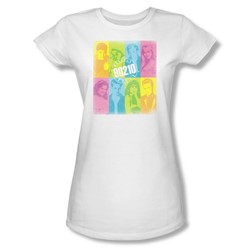 Beverly Hills 90210 - Color Block Of Friends Juniors T-Shirt In White