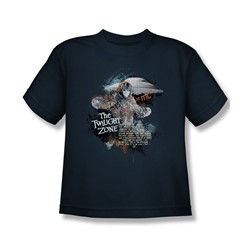 The Twilight Zone - Science And Superstition Big Boys T-Shirt In Navy