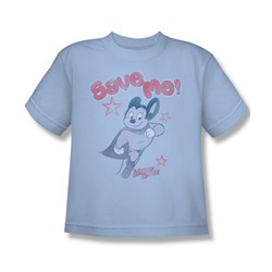 Mighty Mouse - Save Me Big Boys T-Shirt In Light Blue