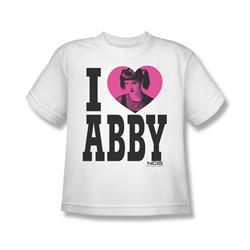 Ncis - I Heart Abby Big Boys T-Shirt In White