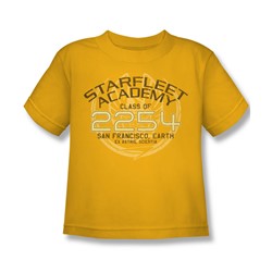 Star Trek - Kirk Graduation Juvee T-Shirt In Gold