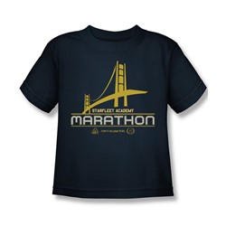 Star Trek - Marathon Logo Juvee T-Shirt In Navy