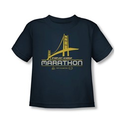 Star Trek - Marathon Logo Toddler T-Shirt In Navy
