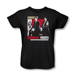Criminal Minds - Guns Drawn Womens T-Shirt In Black