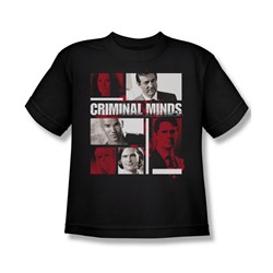 Criminal Minds - Character Boxes Big Boys T-Shirt In Black
