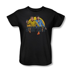 Star Trek: The Original Series - Phasers Ready Womens T-Shirt In Black