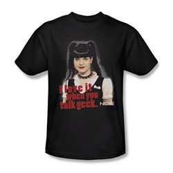 Ncis - Geek Talk Adult T-Shirt In Black