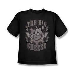 Mighty Mouse - The Big Cheese Big Boys T-Shirt In Black