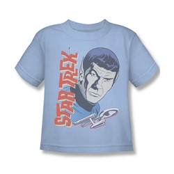 Star Trek - Vintage Spock Juvee T-Shirt In Light Blue