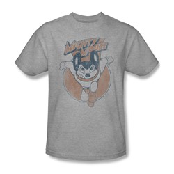 Mighty Mouse - Flying With Purpose Adult T-Shirt In Heather