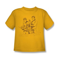 Star Trek - Brains And Guts Juvee T-Shirt In Gold