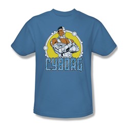 Dc Comics - Cyborg Adult T-Shirt In Carolina Blue