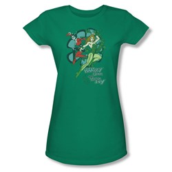 Dc Comics - Harley And Ivy Juniors T-Shirt In Kelly Green