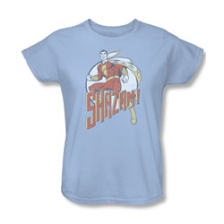 Shazam - Steppin' Out Womens T-Shirt In Light Blue