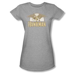 Hawkman - Fly By Juniors T-Shirt In Heather