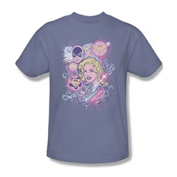 Justice League - Justice Is Pretty Adult T-Shirt In Lavender