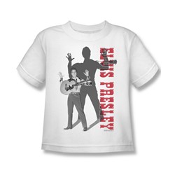 Elvis - Look No Hands Juvee T-Shirt In White