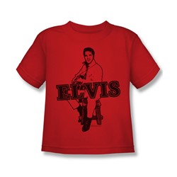Elvis - Jamming Juvee T-Shirt In Red