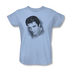 Elvis - Dreamy Womens T-Shirt In Light Blue