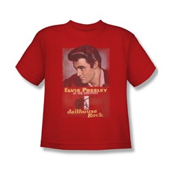 Elvis - Jailhouse Rock Poster Big Boys T-Shirt In Red