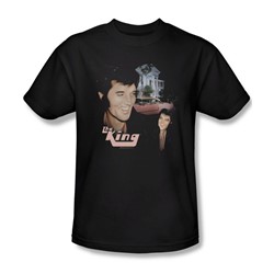 Elvis - Home Sweet Home Adult T-Shirt In Black