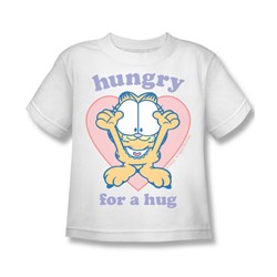 Garfield - Hungry For A Hug Juvee T-Shirt In White