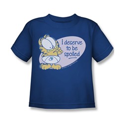 Garfield - Deserve To Be Spoiled Juvee T-Shirt In Royal