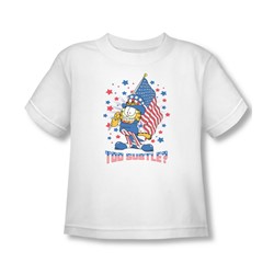 Garfield - Subtle Toddler T-Shirt In White