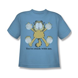 Garfield - Stuck Big Boys T-Shirt In Carolina Blue