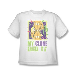Garfield - My Clone Did It Big Boys T-Shirt In White