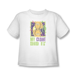 Garfield - My Clone Did It Toddler T-Shirt In White