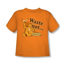 Garfield - Waste Not Toddler T-Shirt In Orange