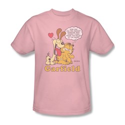 Garfield - Can't Win Adult T-Shirt In Pink