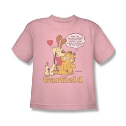 Garfield - Can't Win Big Boys T-Shirt In Pink