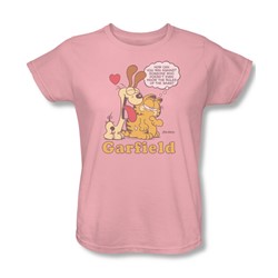 Garfield - Can't Win Womens T-Shirt In Pink