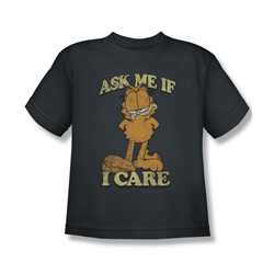 Garfield - Ask Me Big Boys T-Shirt In Charcoal