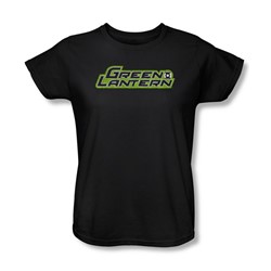 Green Lantern - Scribble Title Womens T-Shirt In Black