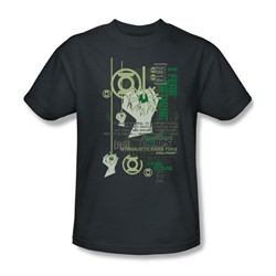Green Lantern - Core Strength Adult T-Shirt In Charcoal
