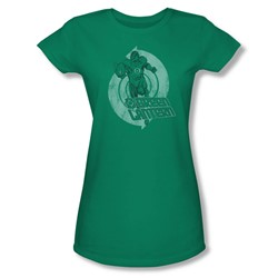 Green Lantern - Power Juniors T-Shirt In Kelly Green