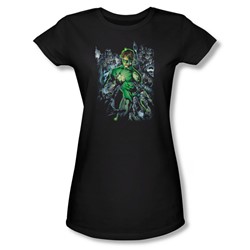 Green Lantern - Surrounded By Death Juniors T-Shirt In Black