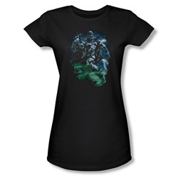Green Lantern - Black Lantern Batman Juniors T-Shirt In Black